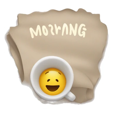 inscription "good morning" sticker