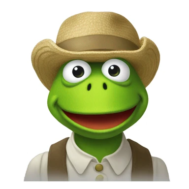 kermit poggers sticker