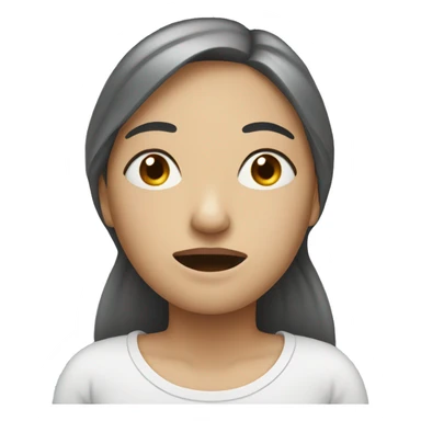 woman who is sick sticker