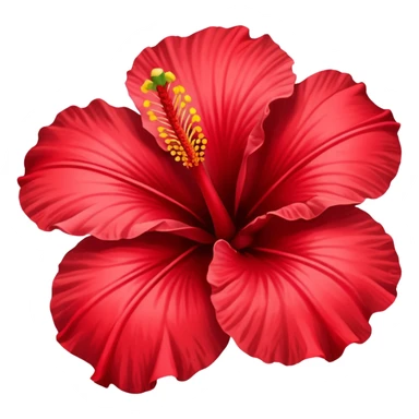 Hawaiian flower sticker