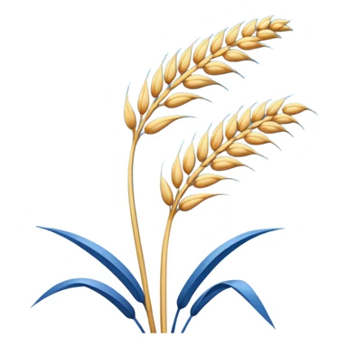 blue wheat sticker
