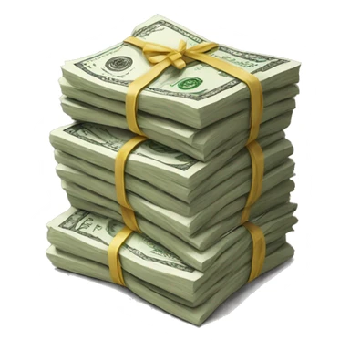 stacks of money sticker