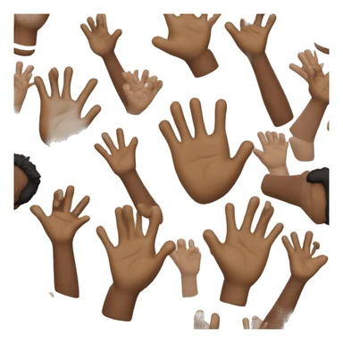 Hands up man football fun sticker