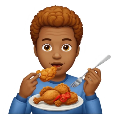 Black person chicken sticker