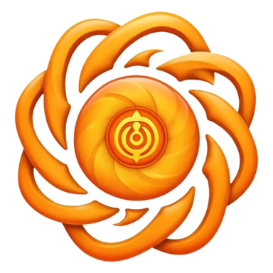 Swadhistana chakra detailed sticker
