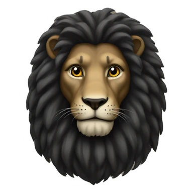 flanders black lion sticker