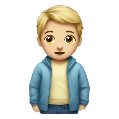 a child with fever sticker