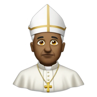 pope as gangster sticker