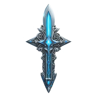 holy sci-fi multiblade dagger of jesus christ with-blue-ray-blade sticker