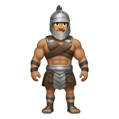 Gladiator wearing workout clothes  sticker