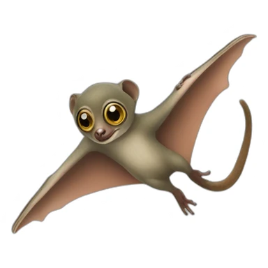 momo Flying lemur sticker