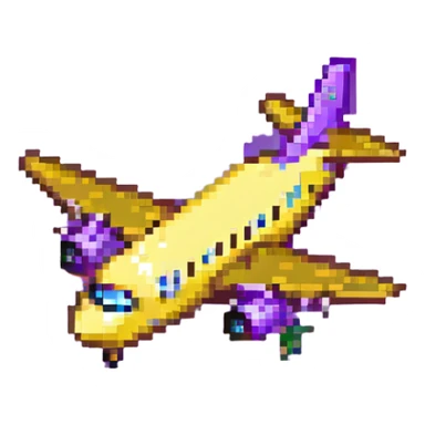 purple airplane sticker