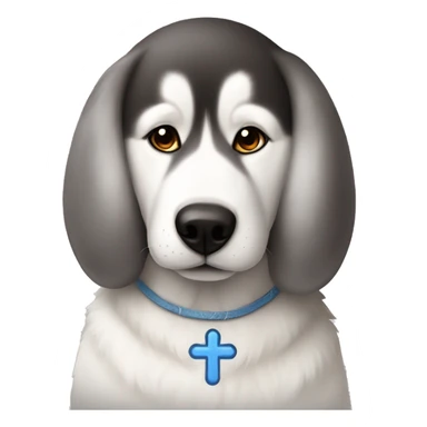 Husky with a Saint lab￼ sticker