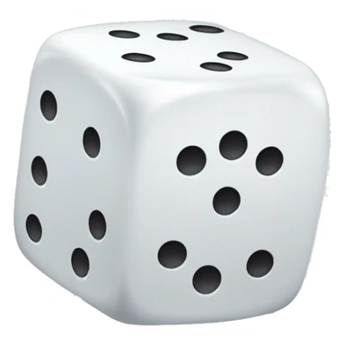 Pair of giant white dices sticker