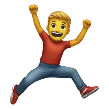 Jump man symbol sticker