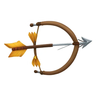 A bow and arrow emoji sticker
