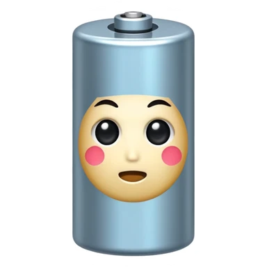 Battery with ani face sticker