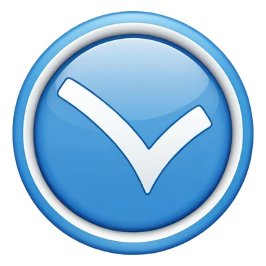  exactly similar to given image give me emoji,blue and white tick inside it sticker