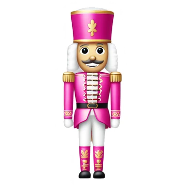 Pink and white themed nutcrackers  sticker