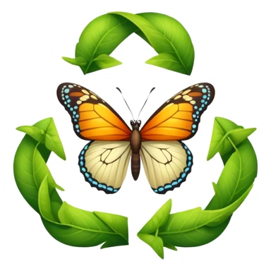 butterfly life cycle  sticker