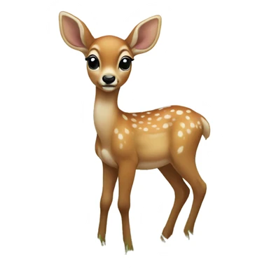 Baby deer in a meadow sticker