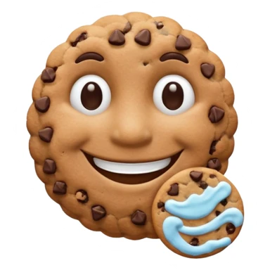 cookie man half body sticker