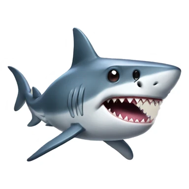 Shark wearing top hat sticker