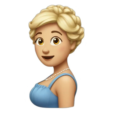 Une dame enceinte sticker