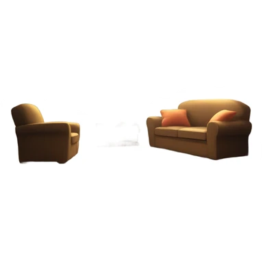 Rustic living room with big window and light streaming in sticker