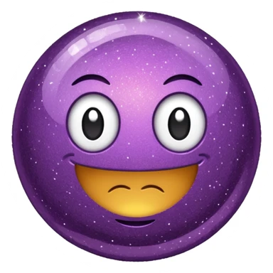 bolinha glitter roxo sticker