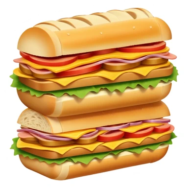 LONG Subway sandwich sticker