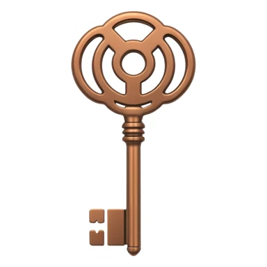 cyber neon bronze key sticker