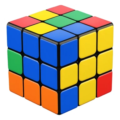 a 3×3 rubik's cube sticker