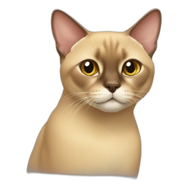 Burmese cat sticker