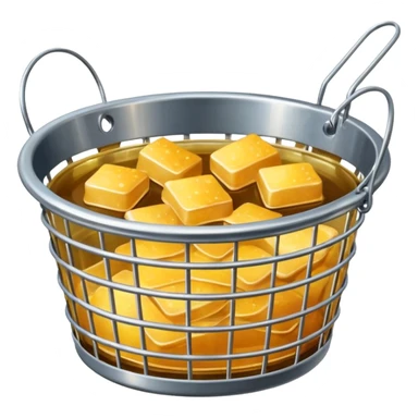 Deep frying oil and basket sticker