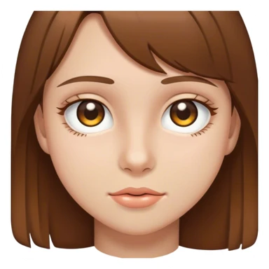 Teen with hazel eyes and brown hair sticker
