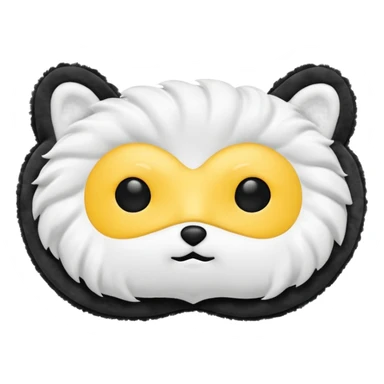 fluffy sleep mask sticker