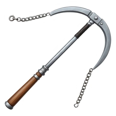 make japan weapon named "kusarigama" sticker