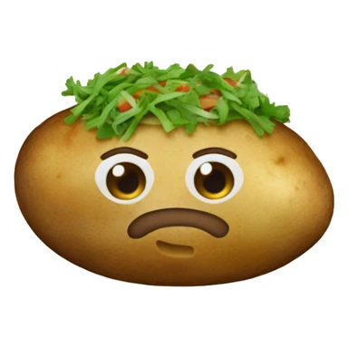 baked potato  sticker