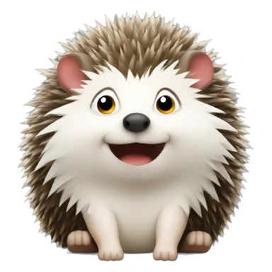 Hedgehog answering slack messages sticker