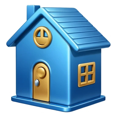 home 3d icon sticker