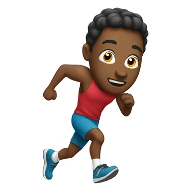 Running hard up sticker