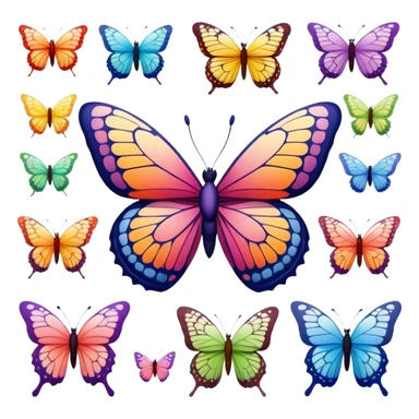 butterflies sticker