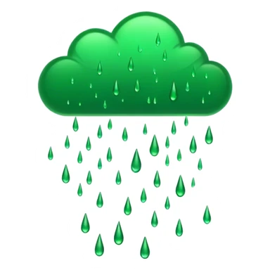 Matrix rain in the sky sticker