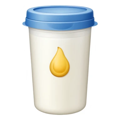 Sour cream container sticker