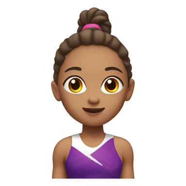 summer olympics girl beam gymnastics sticker