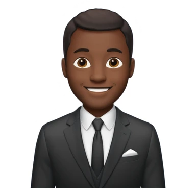 a tall dark hansome black man sticker