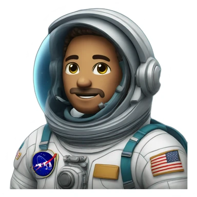 Astronauta in the caribe sticker