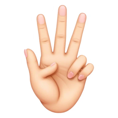 Heart made out of middle fingers sticker