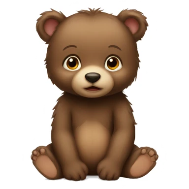 Baby bear sticker